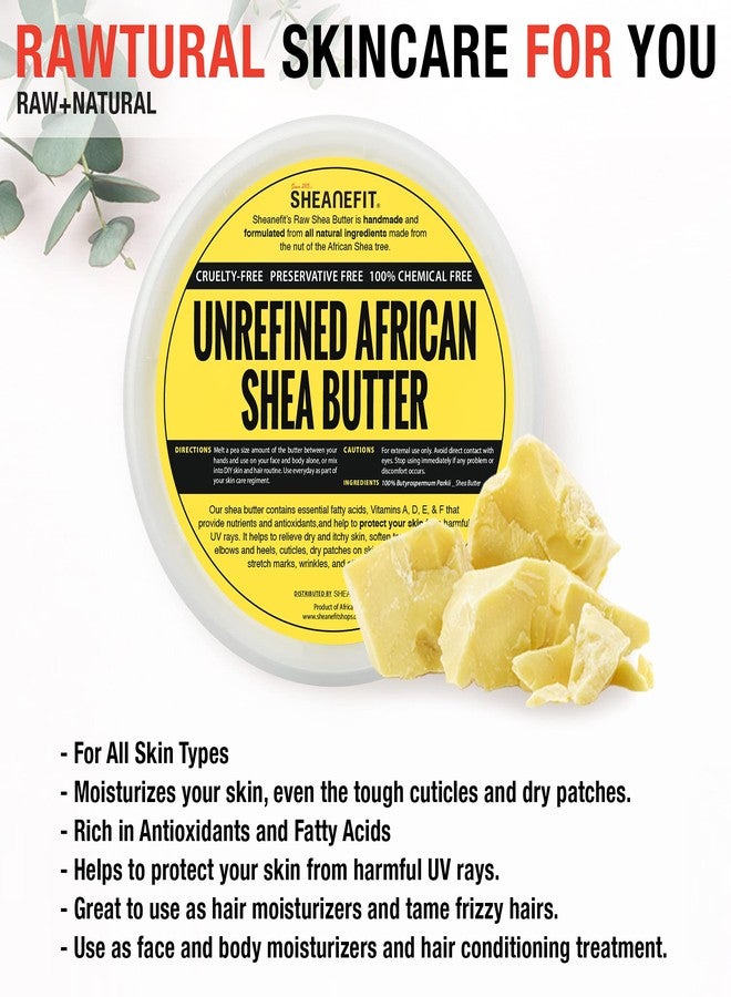 Sheanefit Raw Unrefined African Shea Butter - 8oz, 14oz, 28oz Containers (Yellow - 8 oz) - Image 3